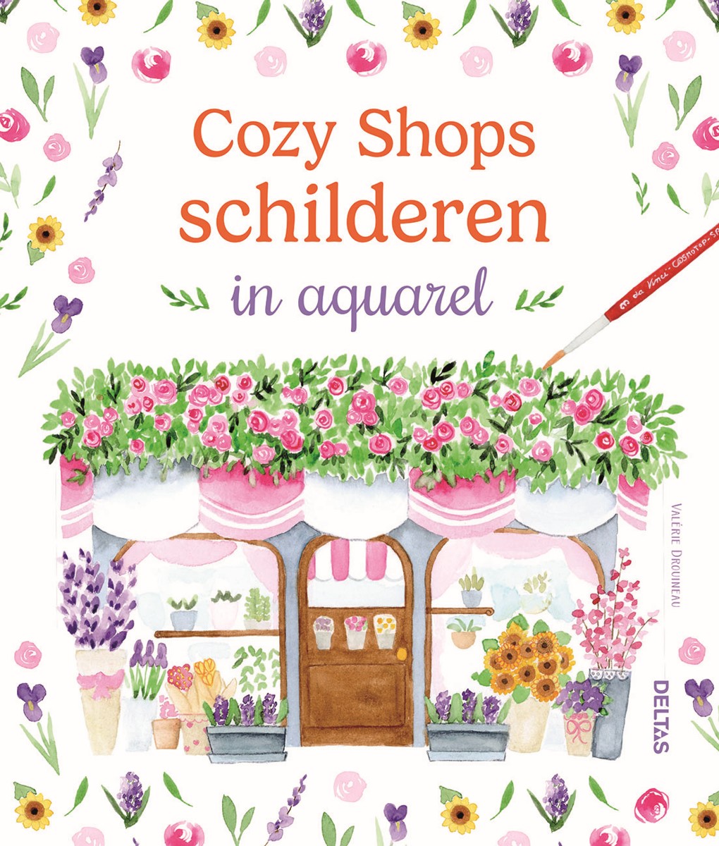 Boek - Cozy shops schilderen in aquarel