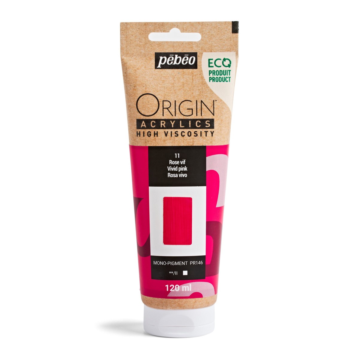 Pebeo Origin Acrylics - 120 ml - 11 Vivid Pink