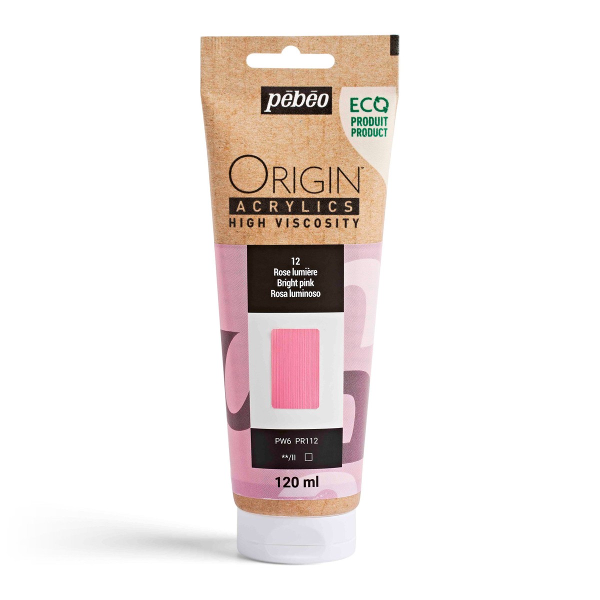 Pebeo Origin Acrylics - 120 ml - 12 Bright Pink