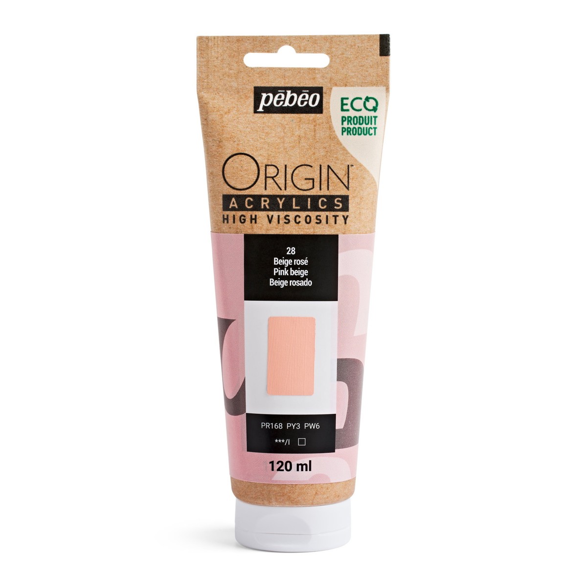 Pebeo Origin Acrylics - 120 ml - 28 Pink Beige