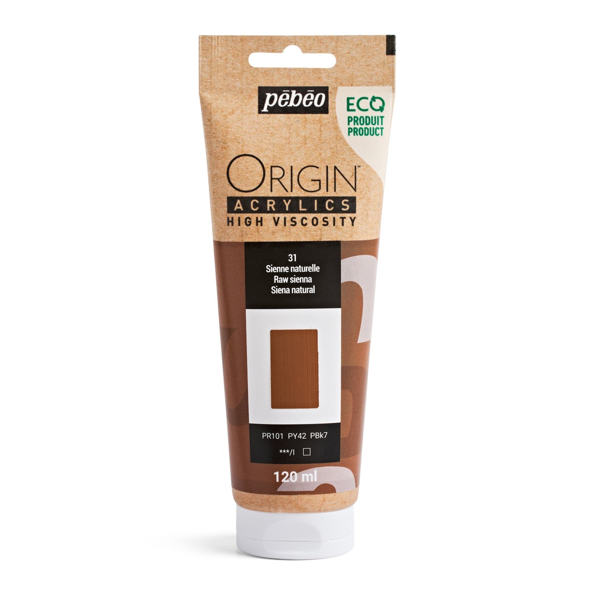 Pebeo Origin Acrylics - 120 ml - 31 Raw Sienna