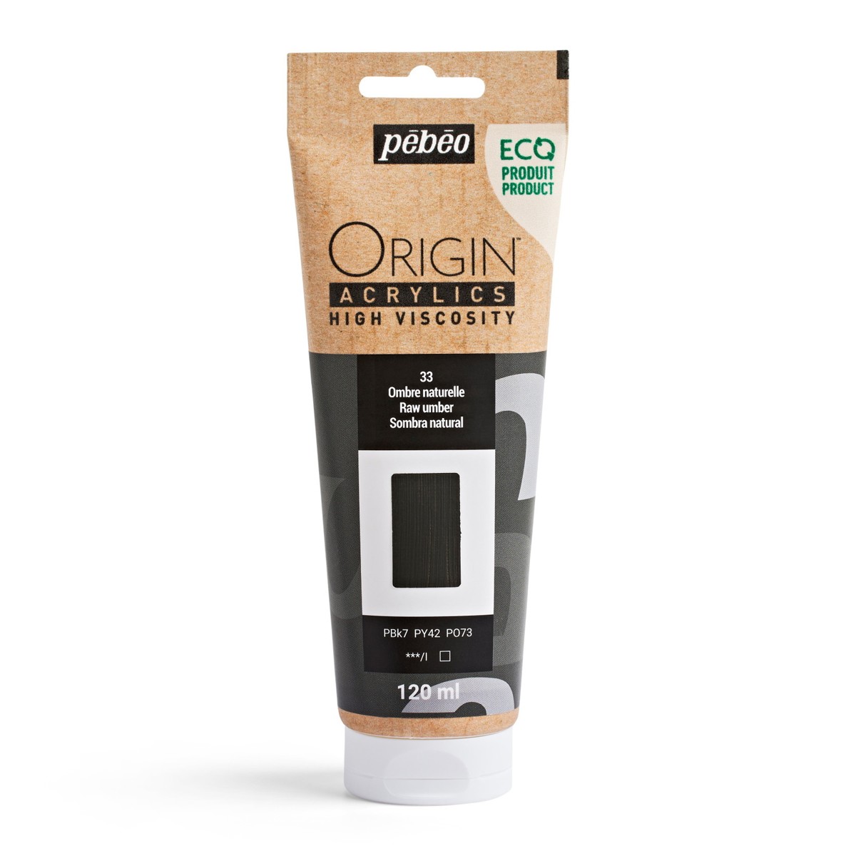 Pebeo Origin Acrylics - 120 ml - 33 Raw Umber