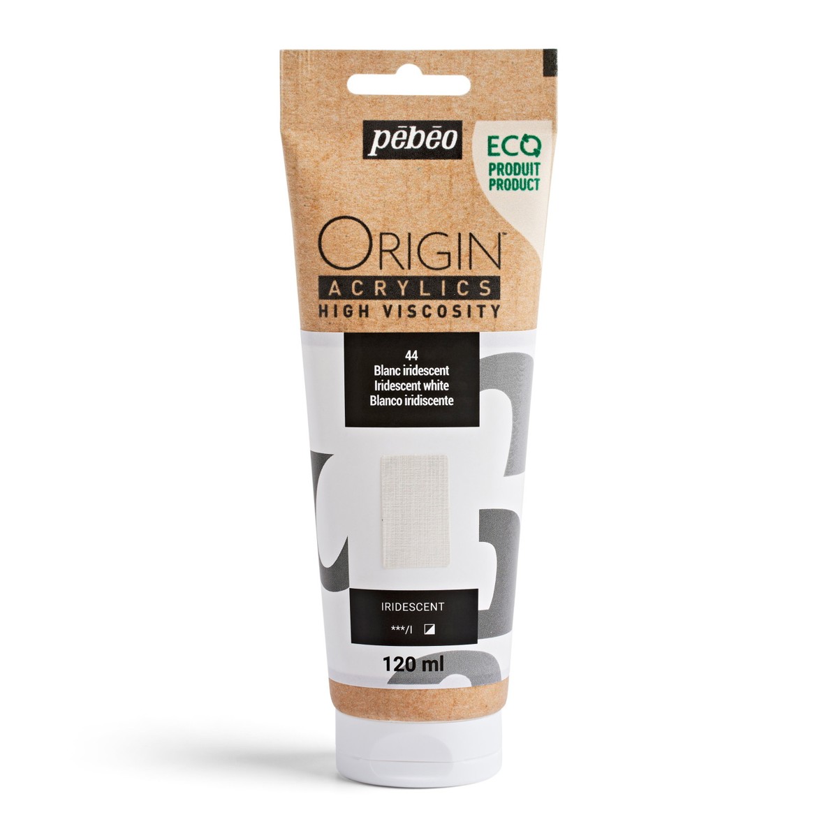 Pebeo Origin Acrylics - 120 ml - 44 Iridescent White