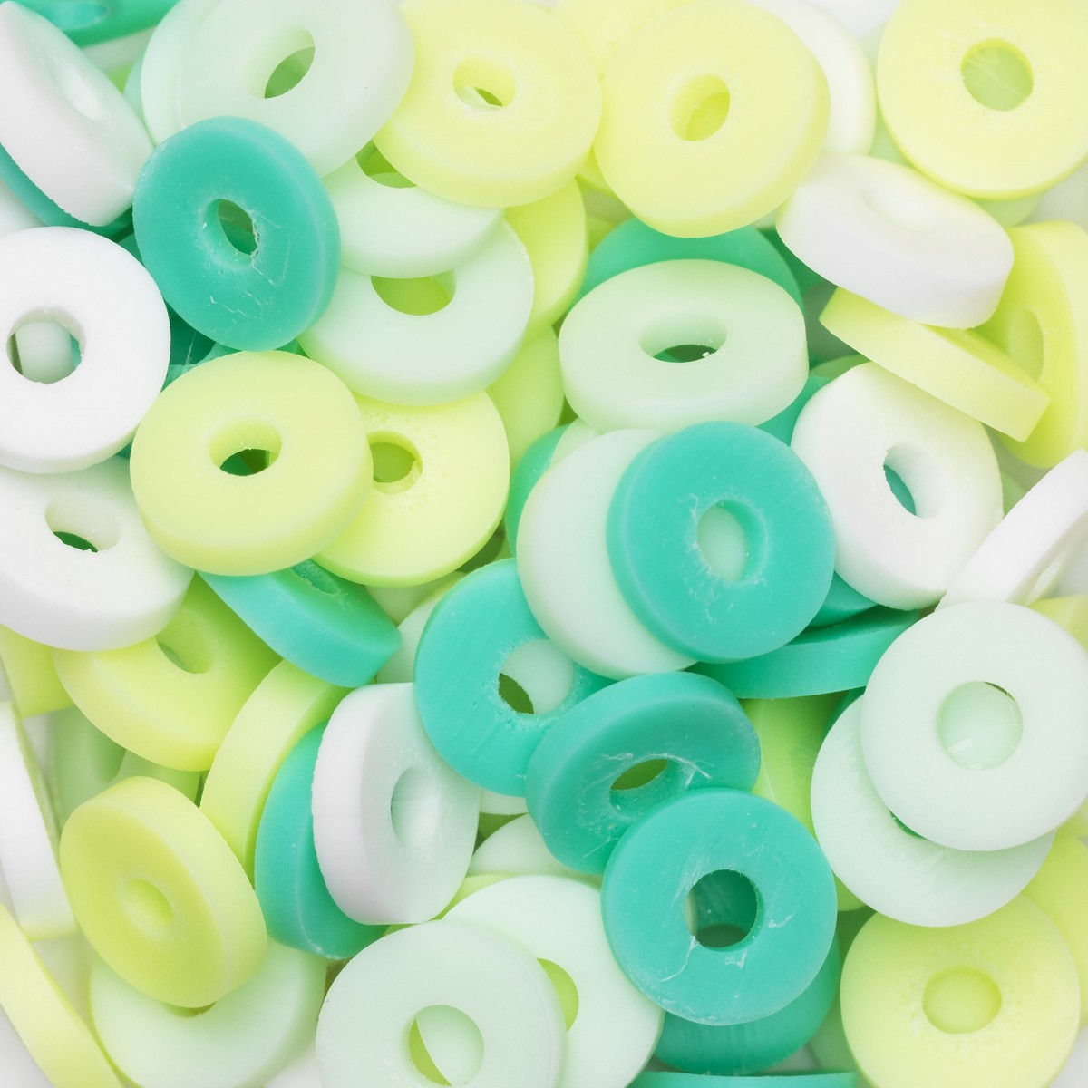 Katsuki kralen mix - groen/lime