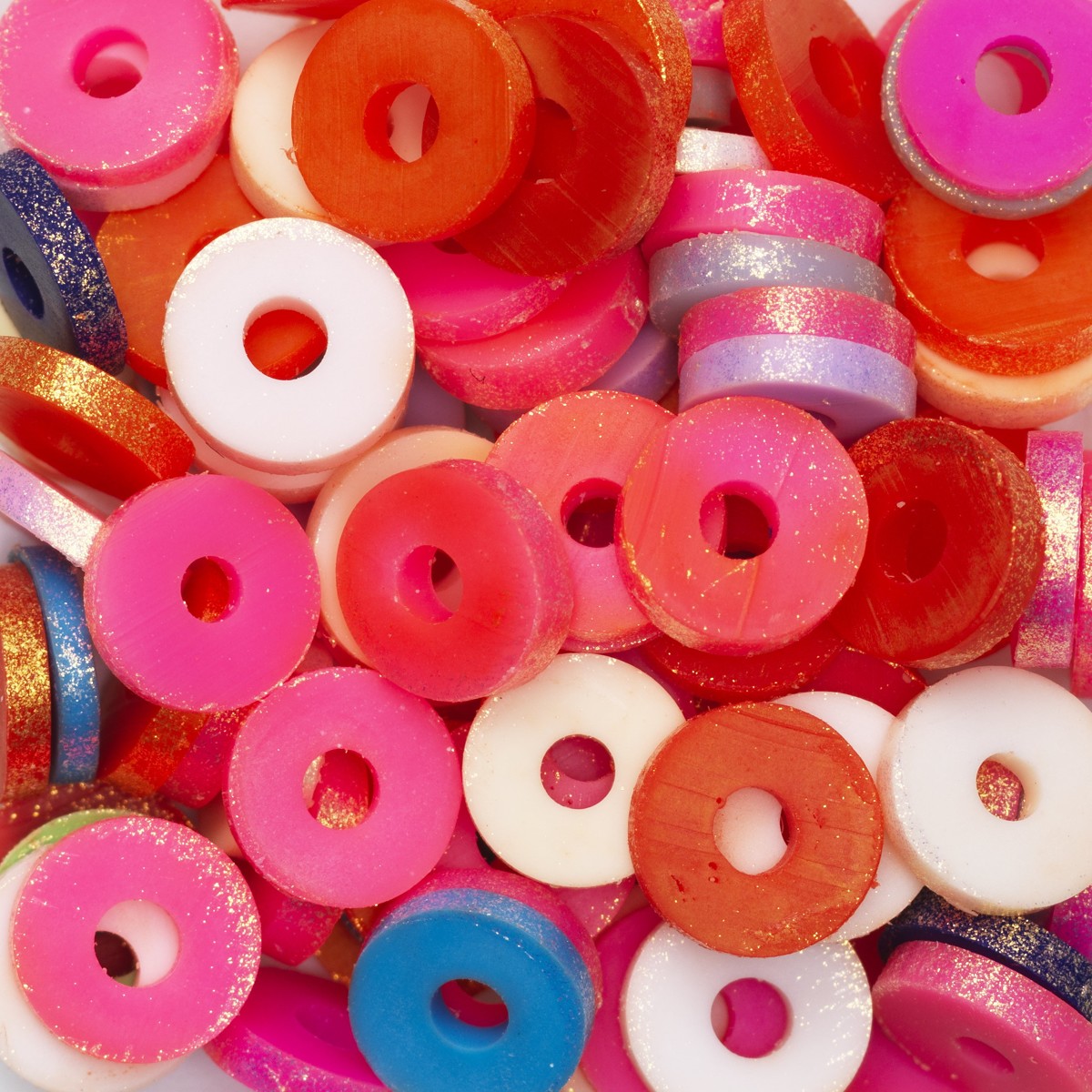 Katsuki kralen mix - shimmer gekleurd