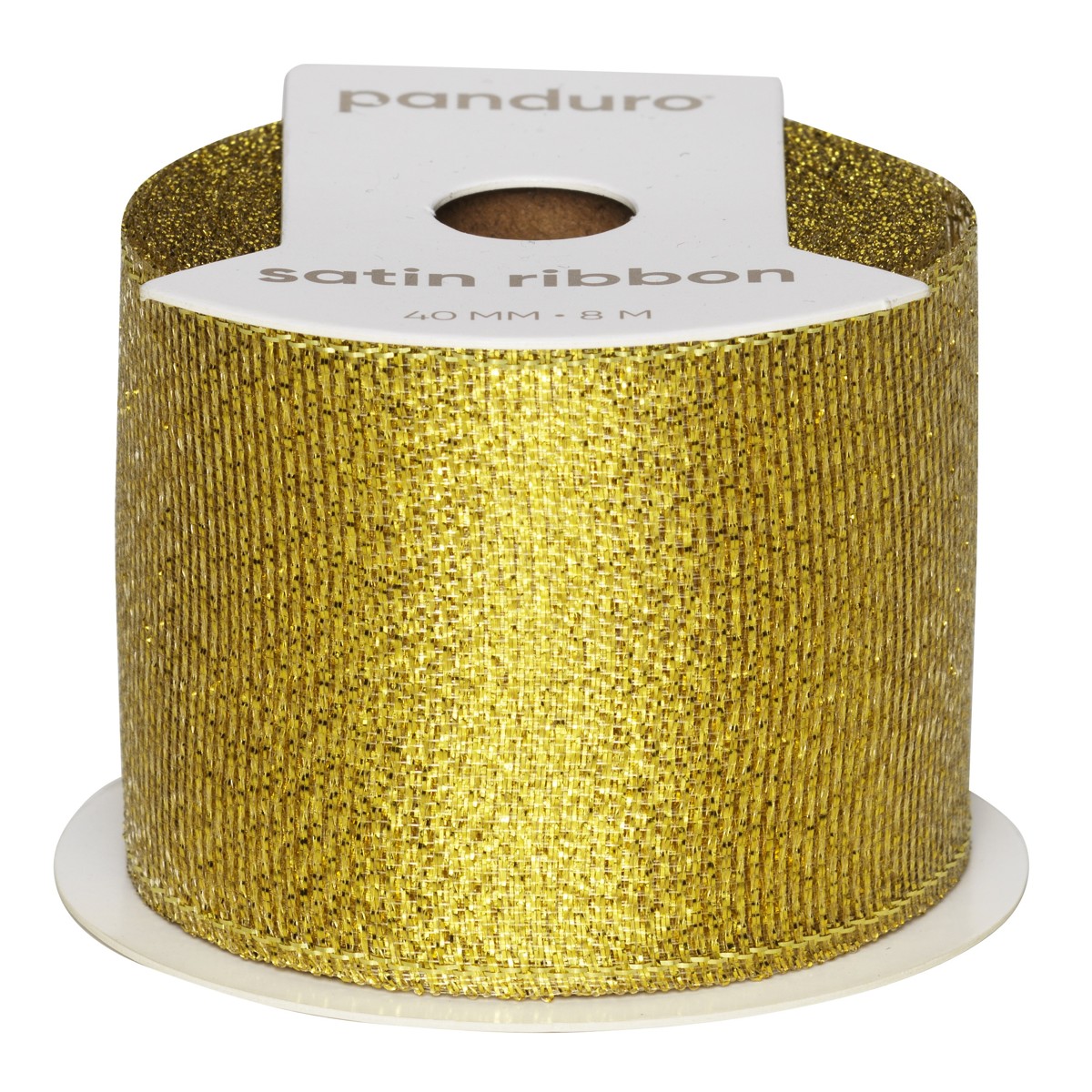 Lint - 8 meter - 40 mm - goud glitters