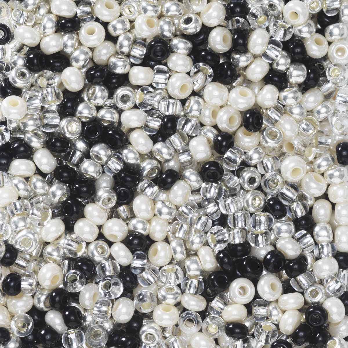 Rocailles - 9/0 - mix zwart