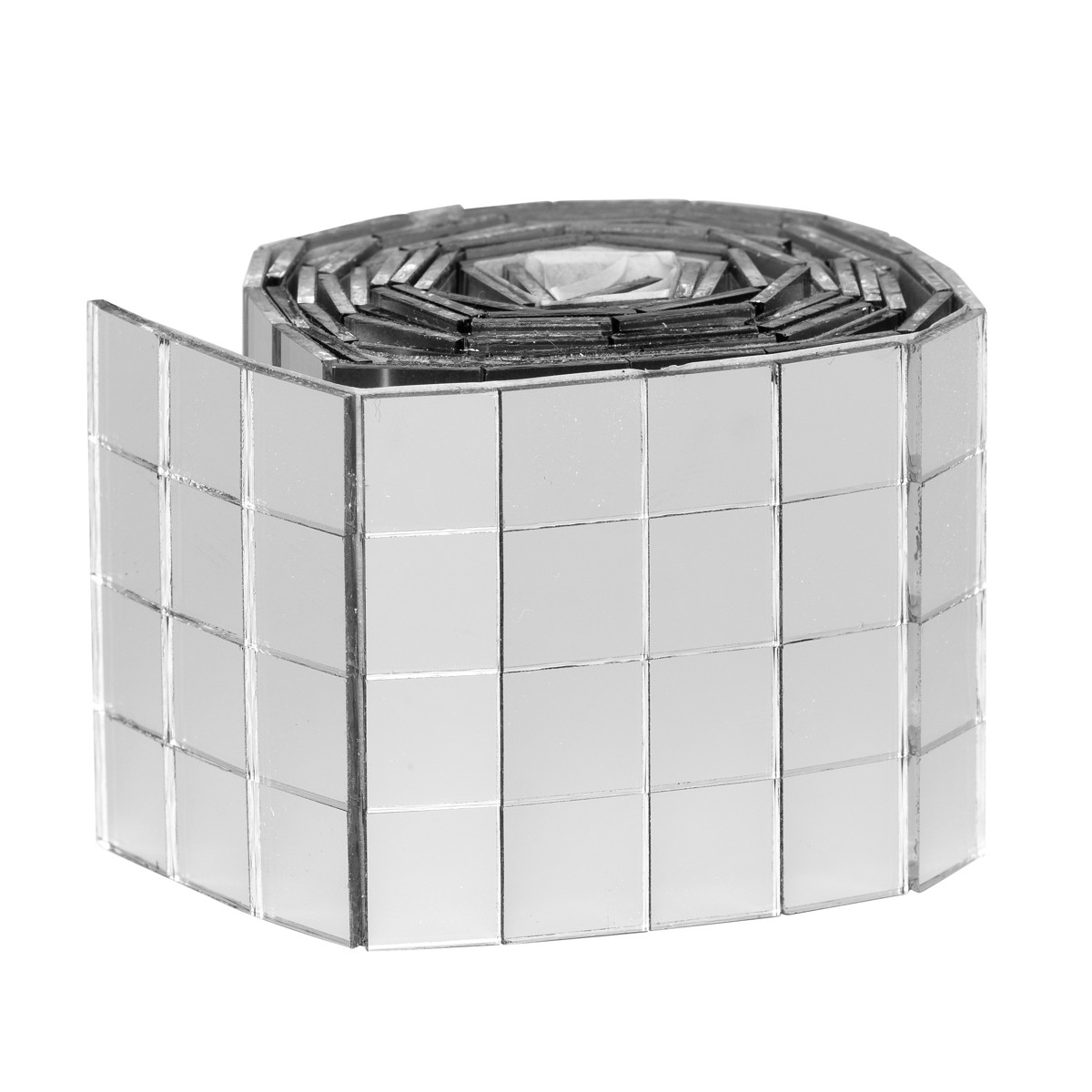 Spiegelmozaïek - 10x10 mm - zilverkleurig