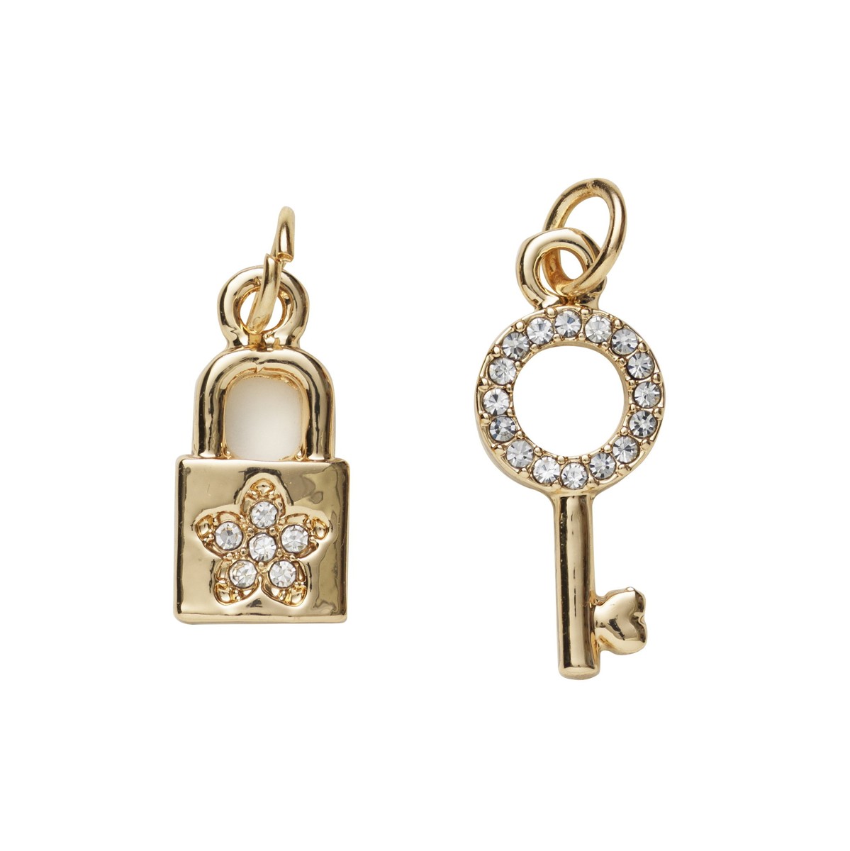 Charm Series hangers - slot/sleutel goudkleurig