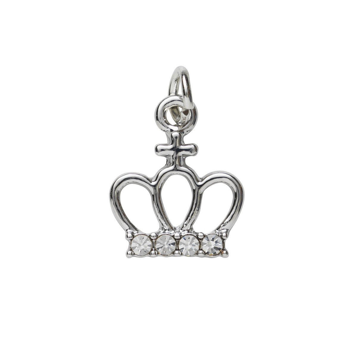 Charm Series hanger - kroon zilverkleurig
