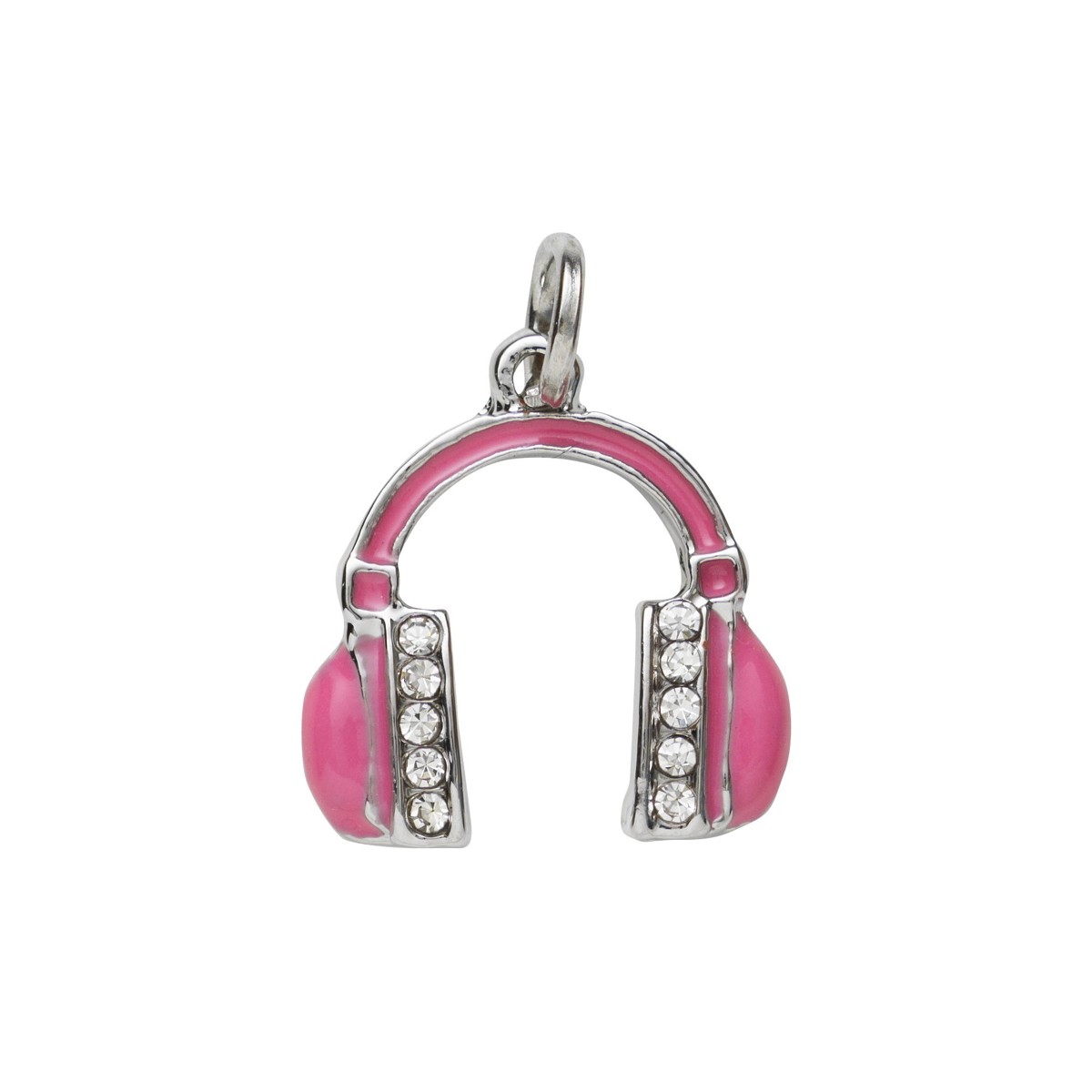 Charm Series hanger - koptelefoon zilverkleurig