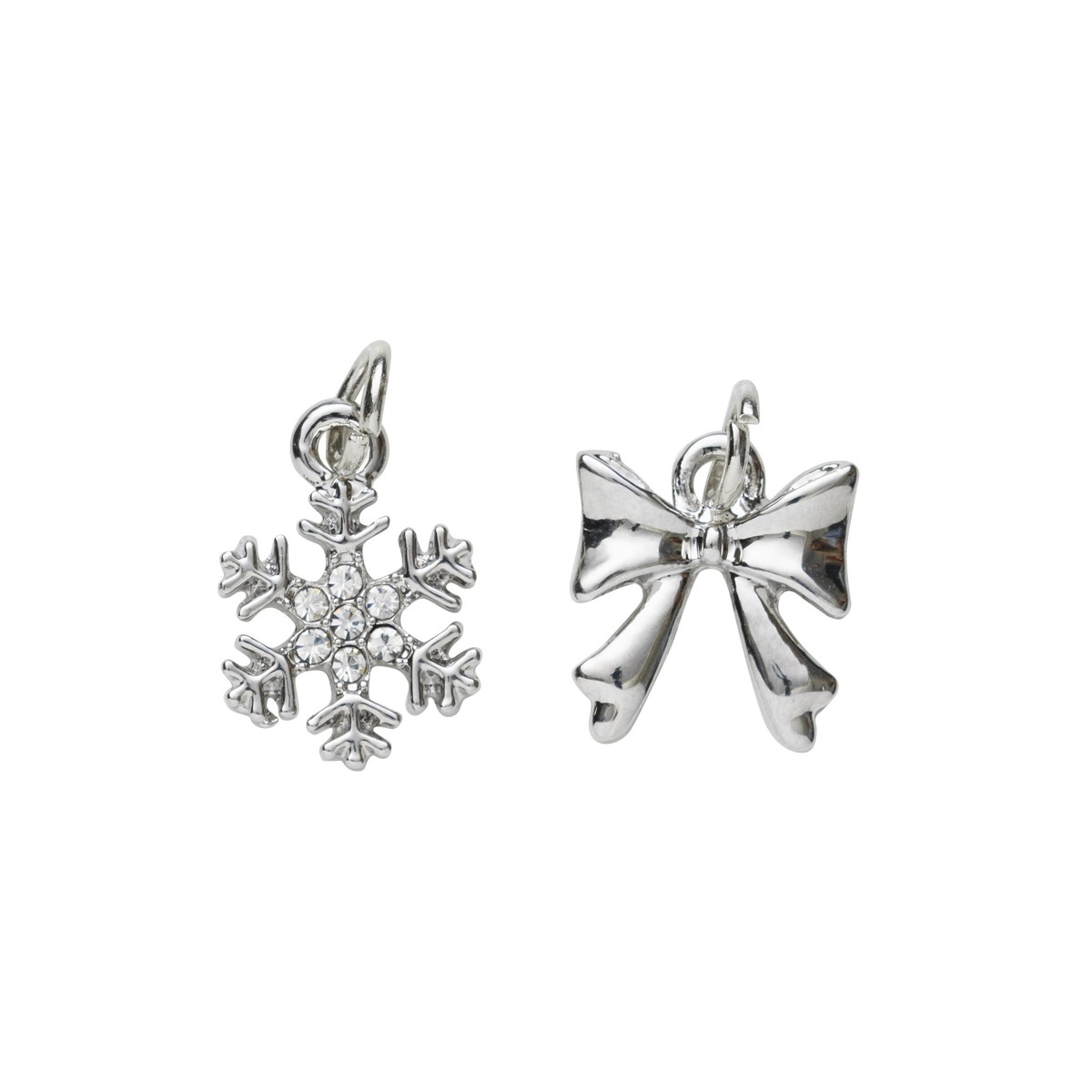 Charm Series hangers - sneeuwster/strik zilverkleurig