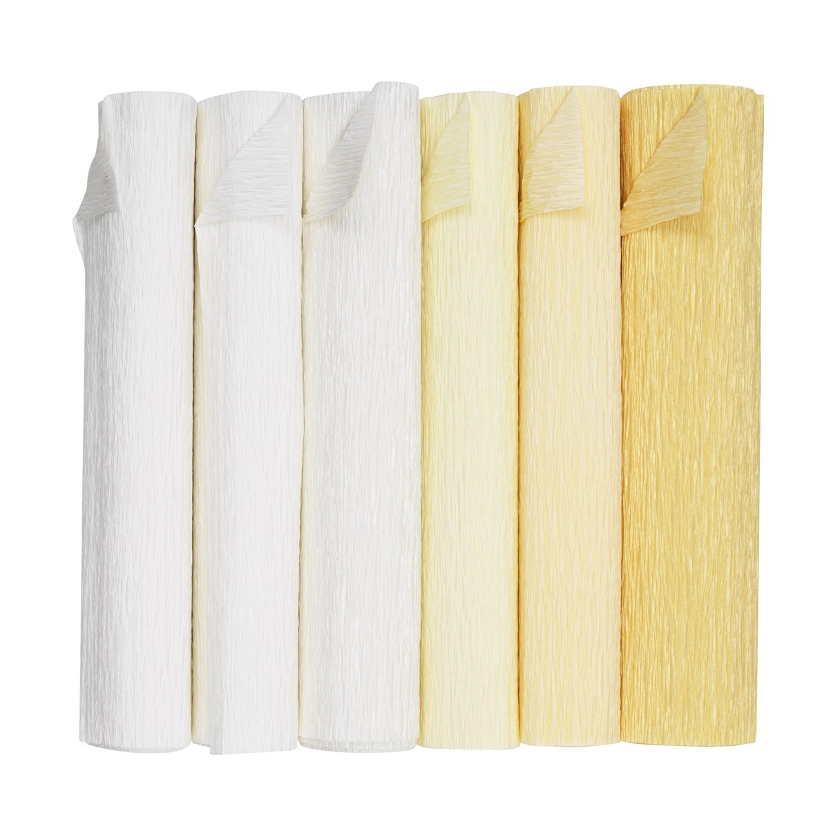 Crêpepapier set - 6 stuks - Ivory Dreams