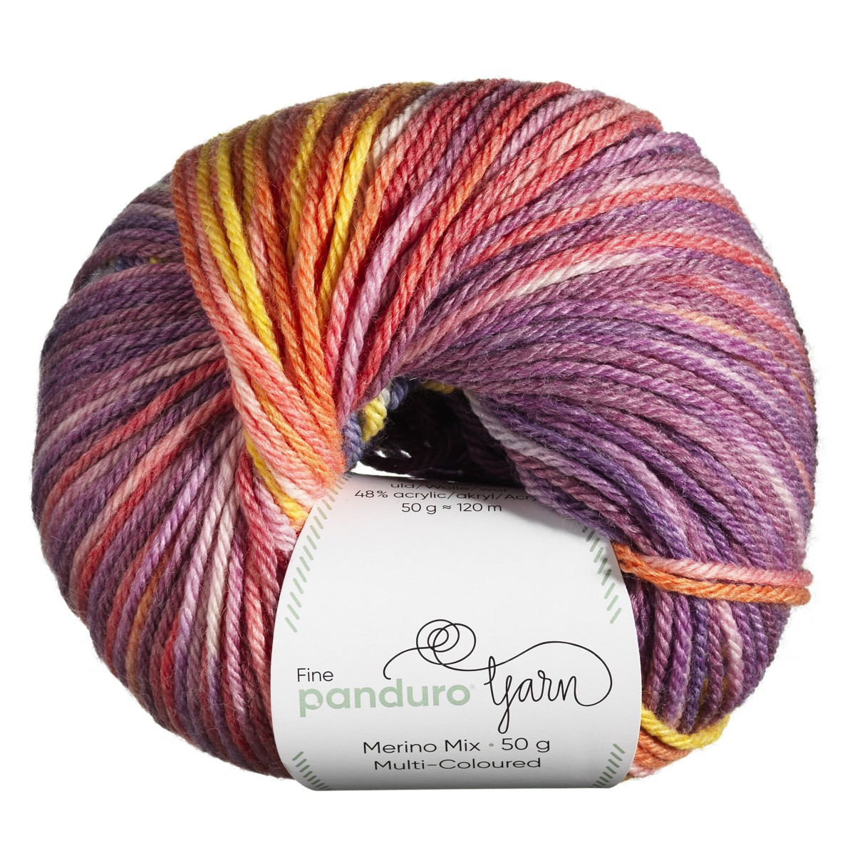Panduro garen Merino Mix Multi-Coloured - lila