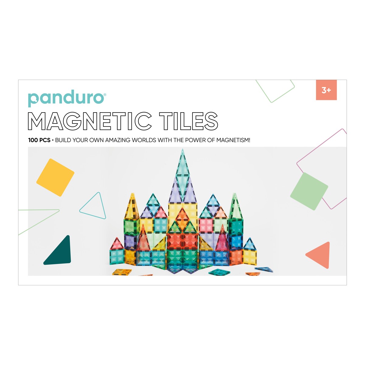 Panduro megakit - Magnetic Tiles - 100 stuks