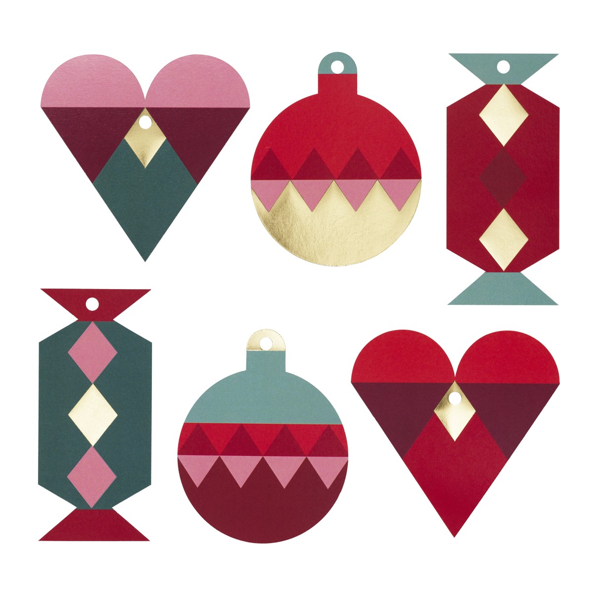 Tags - 36 stuks - kerstvreugde