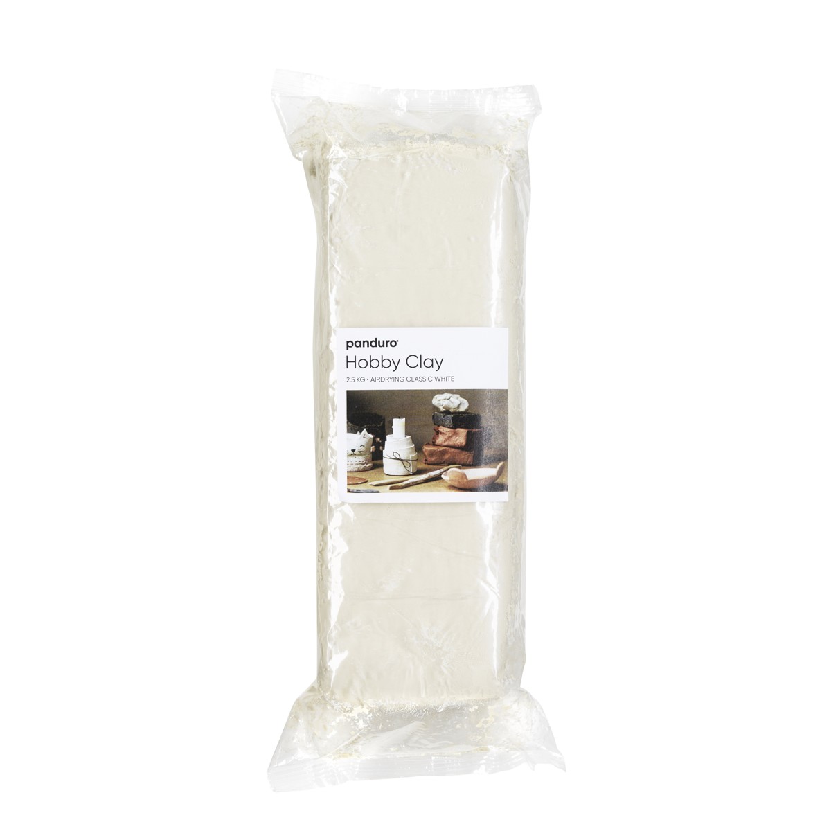 Luchtdrogende klei - 2,5 kg - wit