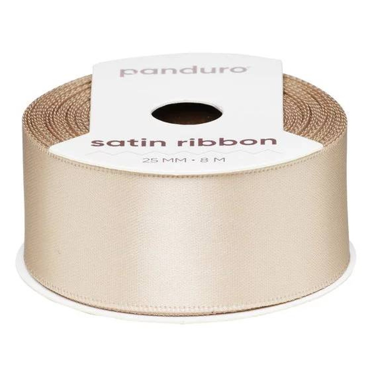 Satijnlint - 25 mm - beige