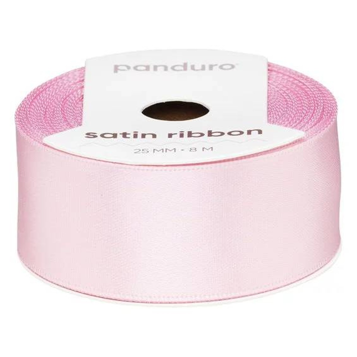Satijnlint - 25 mm - lichtroze
