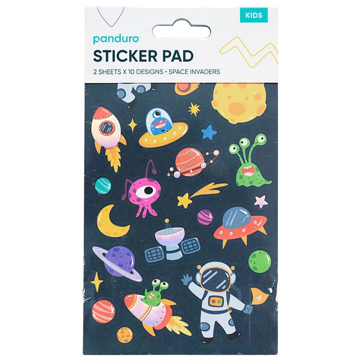 Stickerblok - 20 vellen - aliens