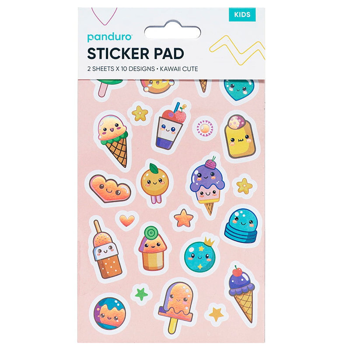 Stickerblok - 20 vellen - kawaii