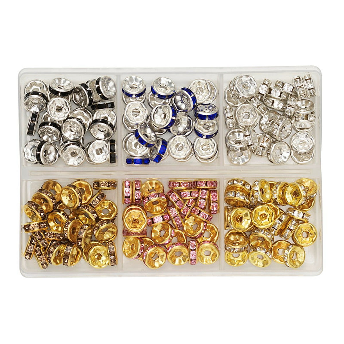 Spacers met strass-steentjes