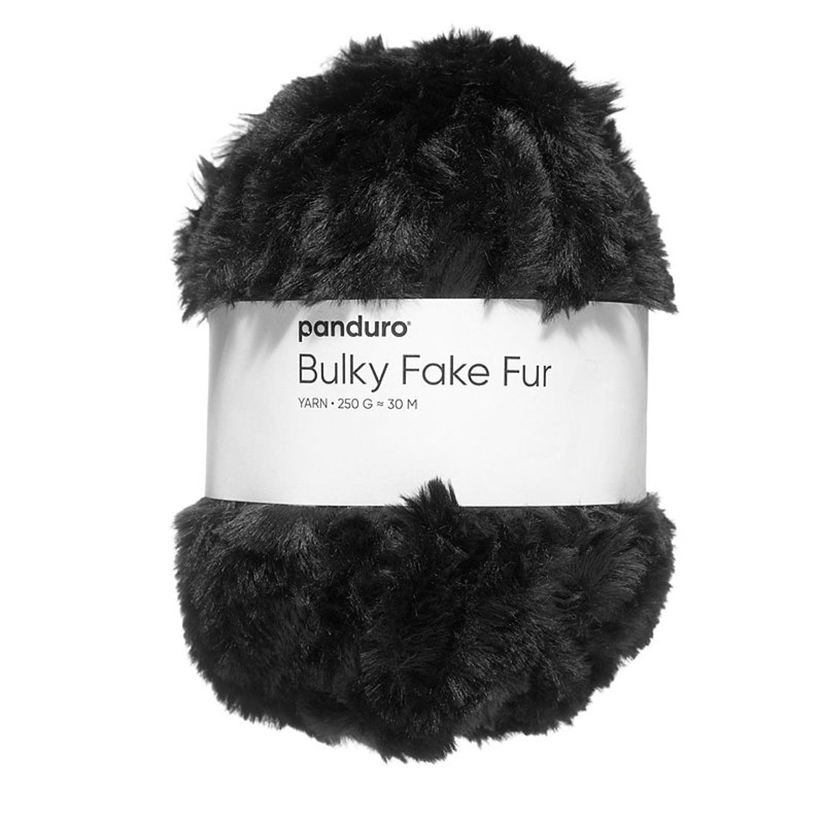 Panduro garen Bulky Fake Fur - zwart