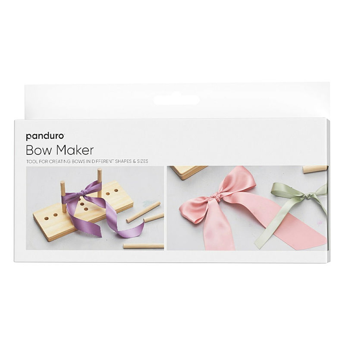 Verstelbare houten strikkenmaker