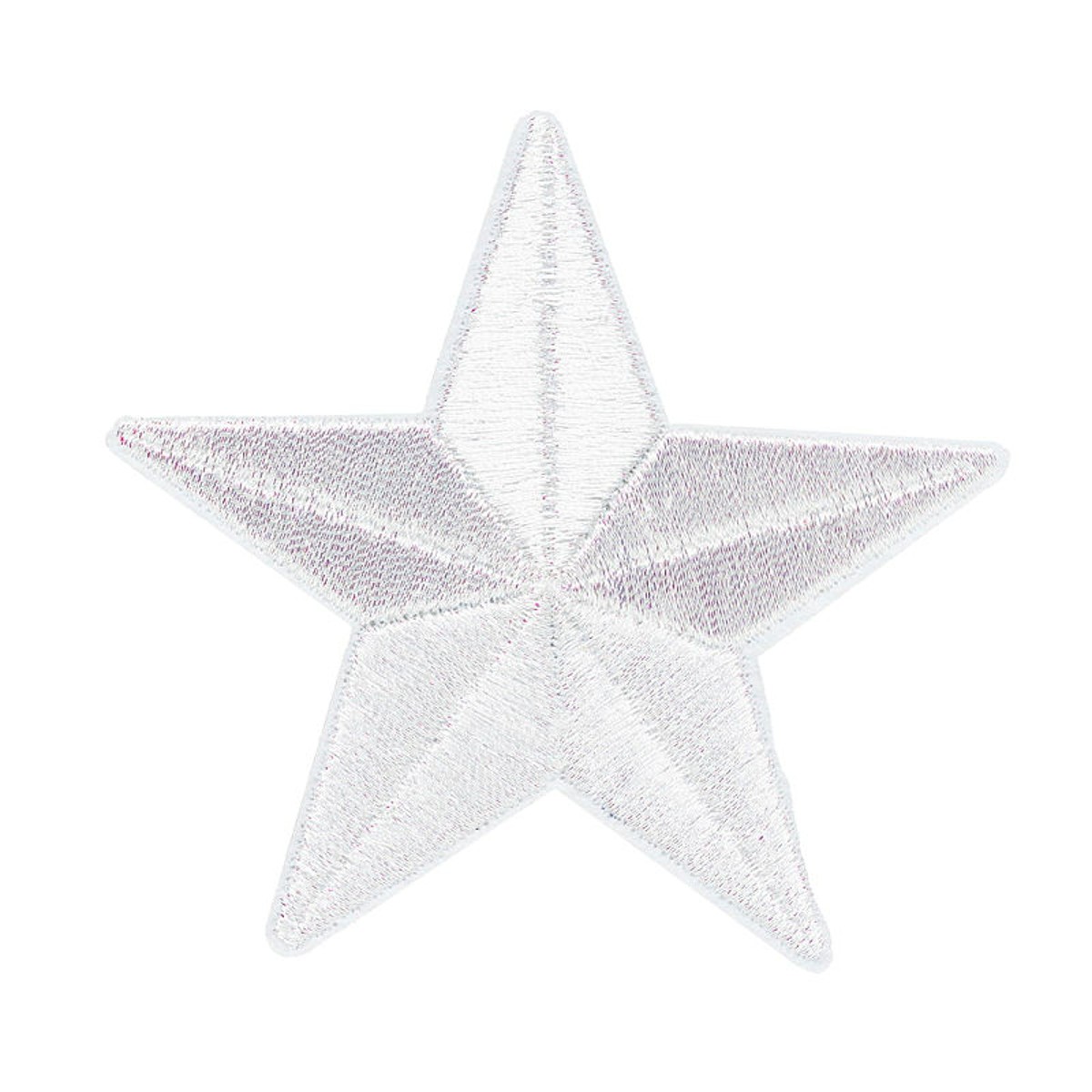 Iron-on plaatje - ster zilver