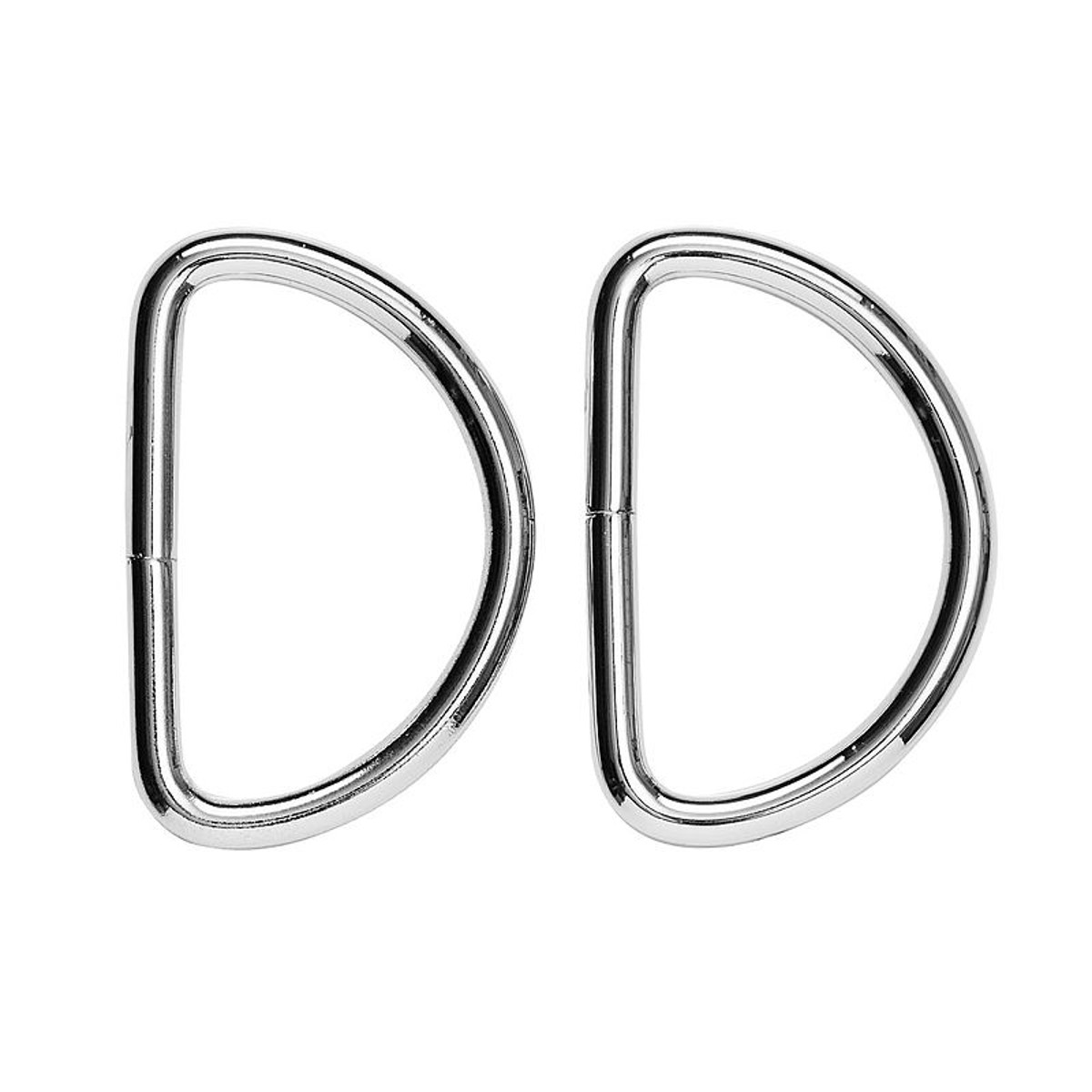 D-ring metaal - 45 mm - zilverkleurig