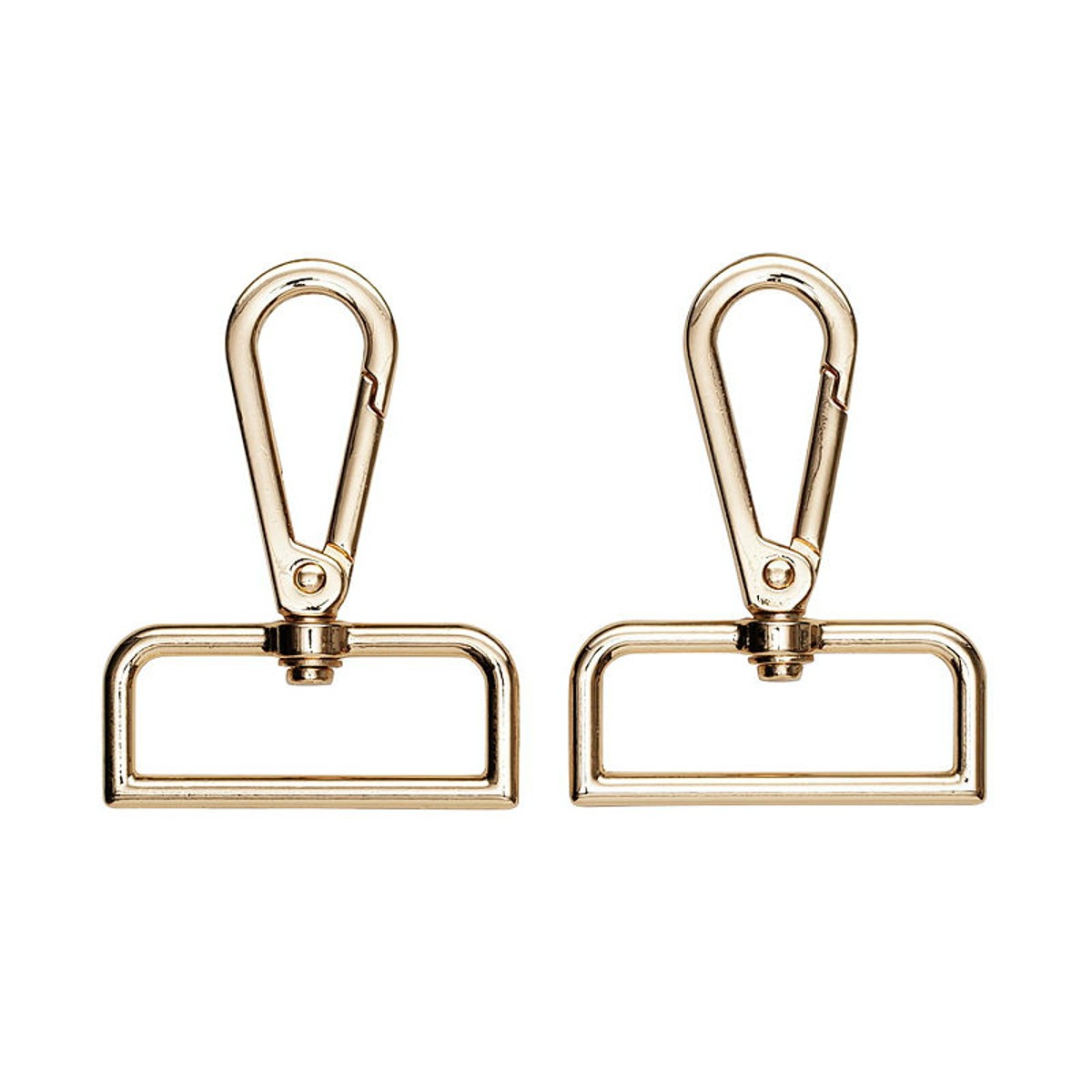 Karabijnhaak metaal - 45 mm - goudkleurig