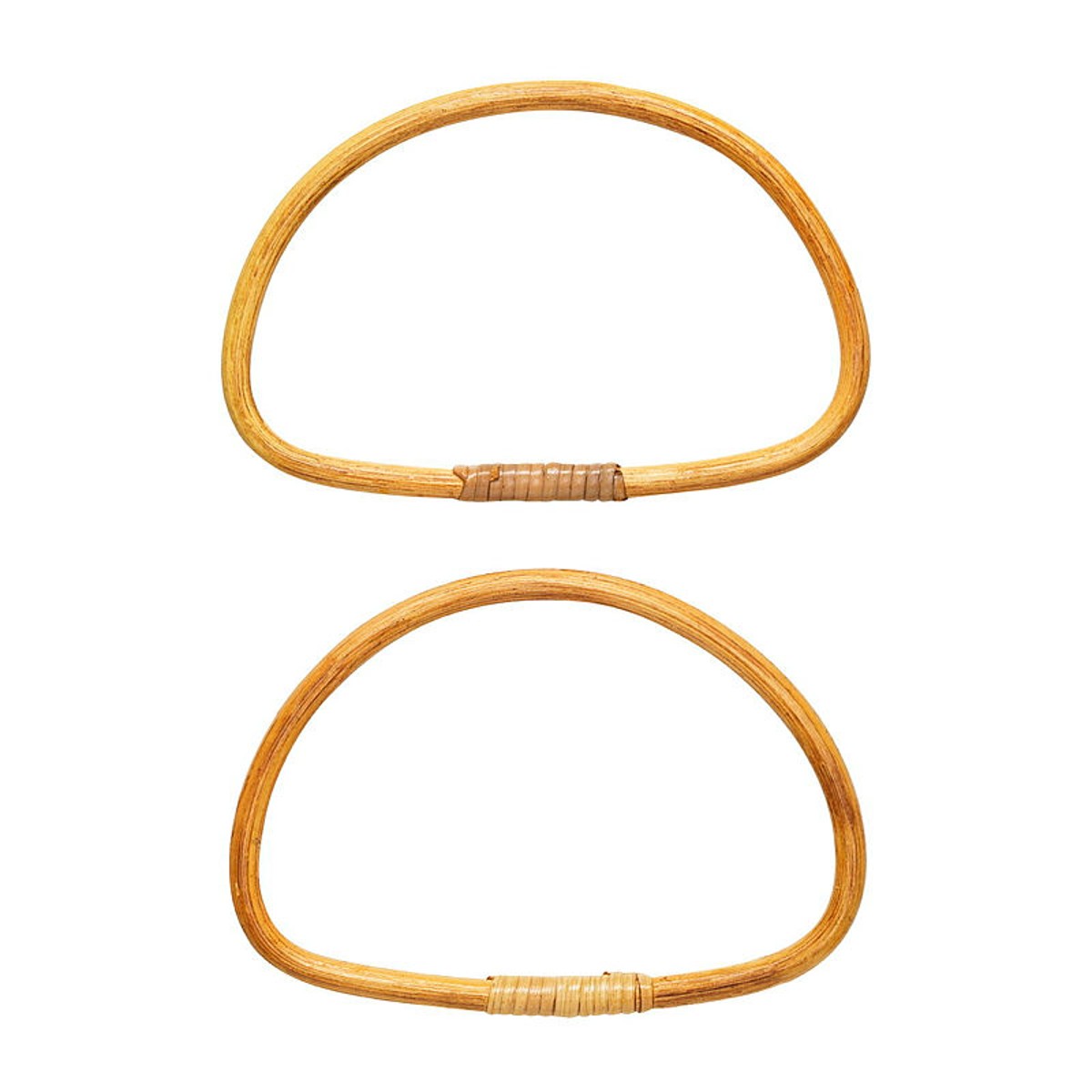 Handvat voor handtas - bamboe - 2 stuks
