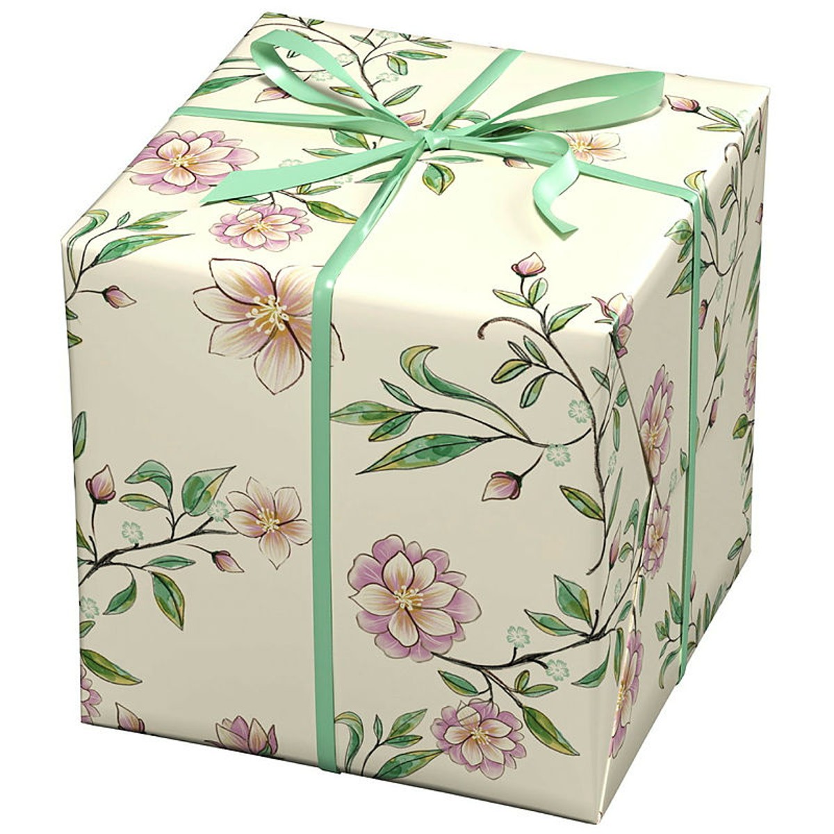 Cadeaupapier - 10 meter - bloemenromantiek