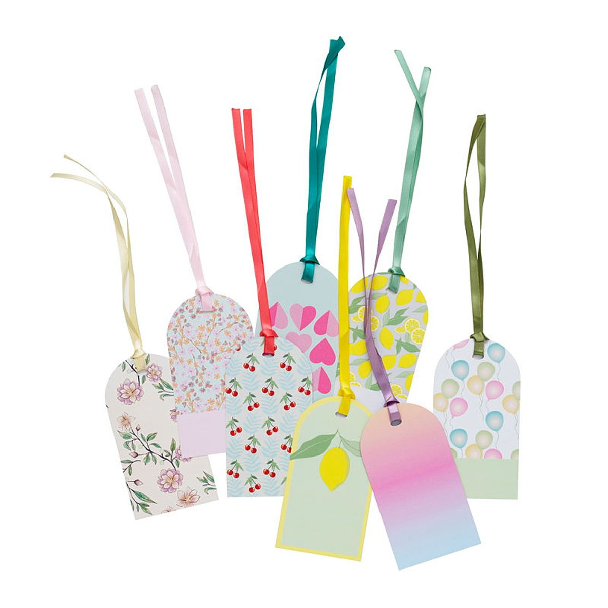 Cadeaulabels - 8 stuks - lente/zomer