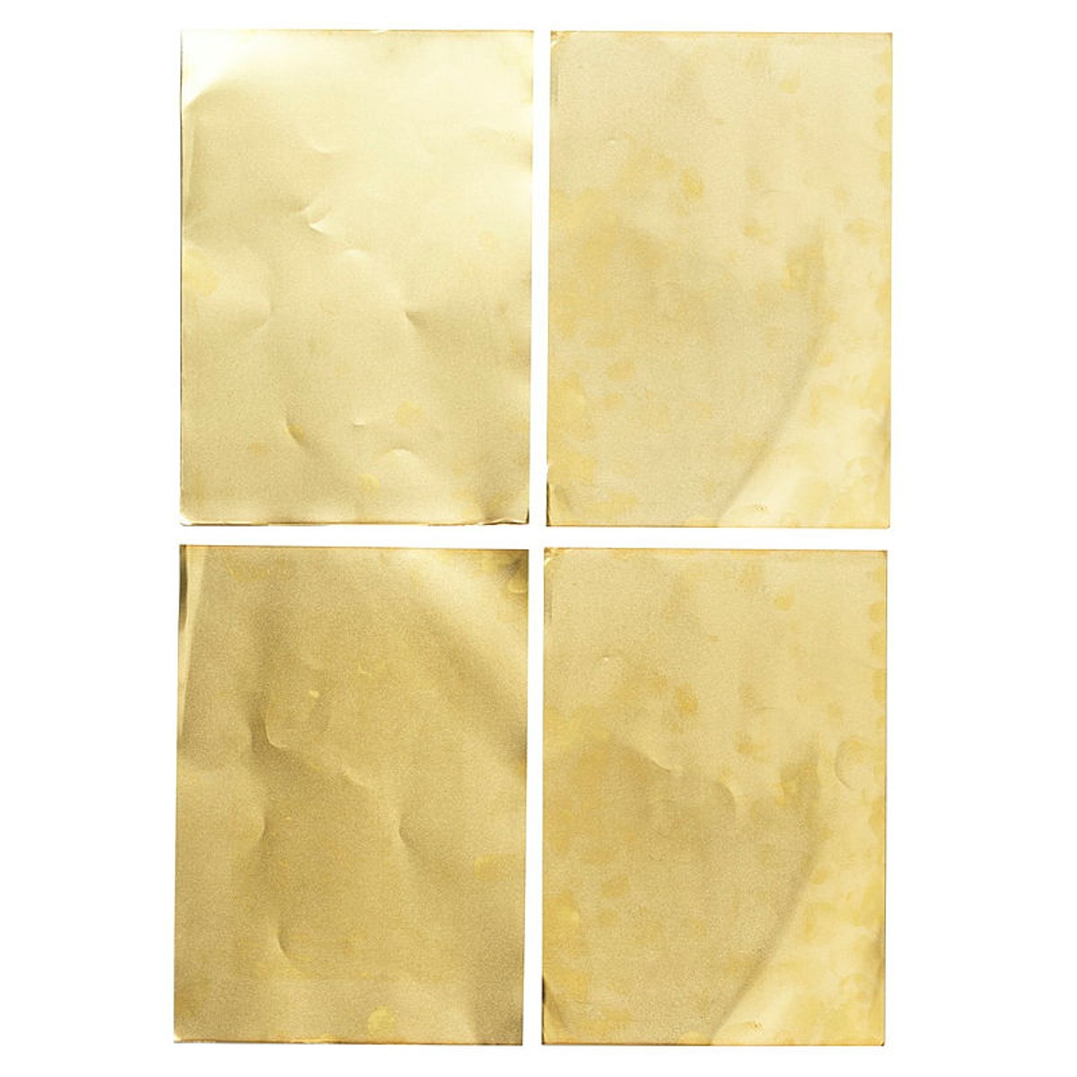 Messing plaatjes - A5 - 4 stuks
