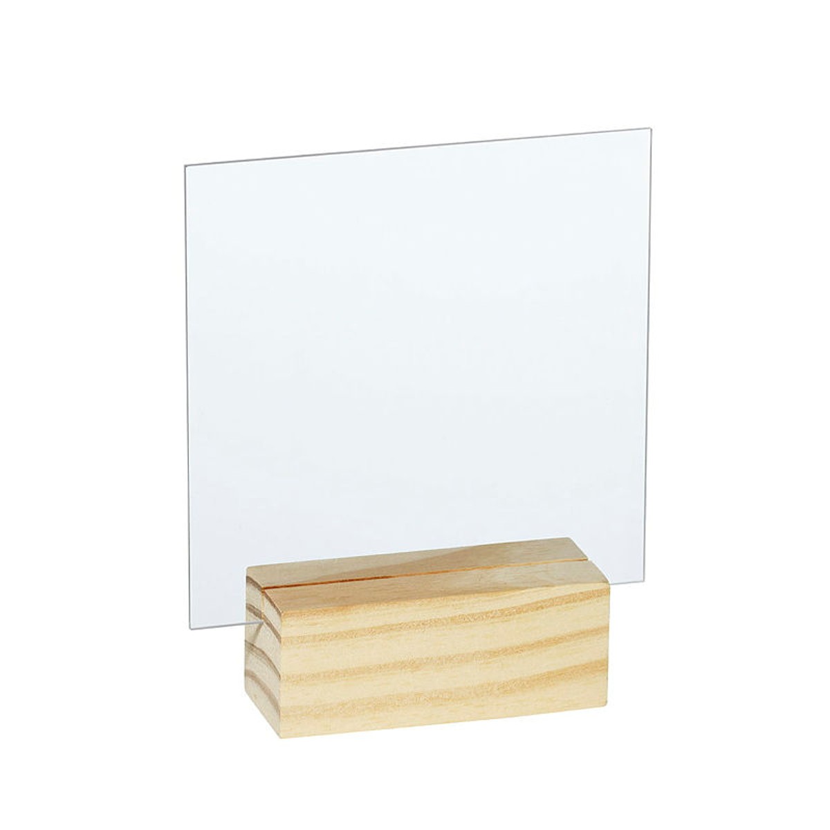 Acrylplaat met houder - vierkant