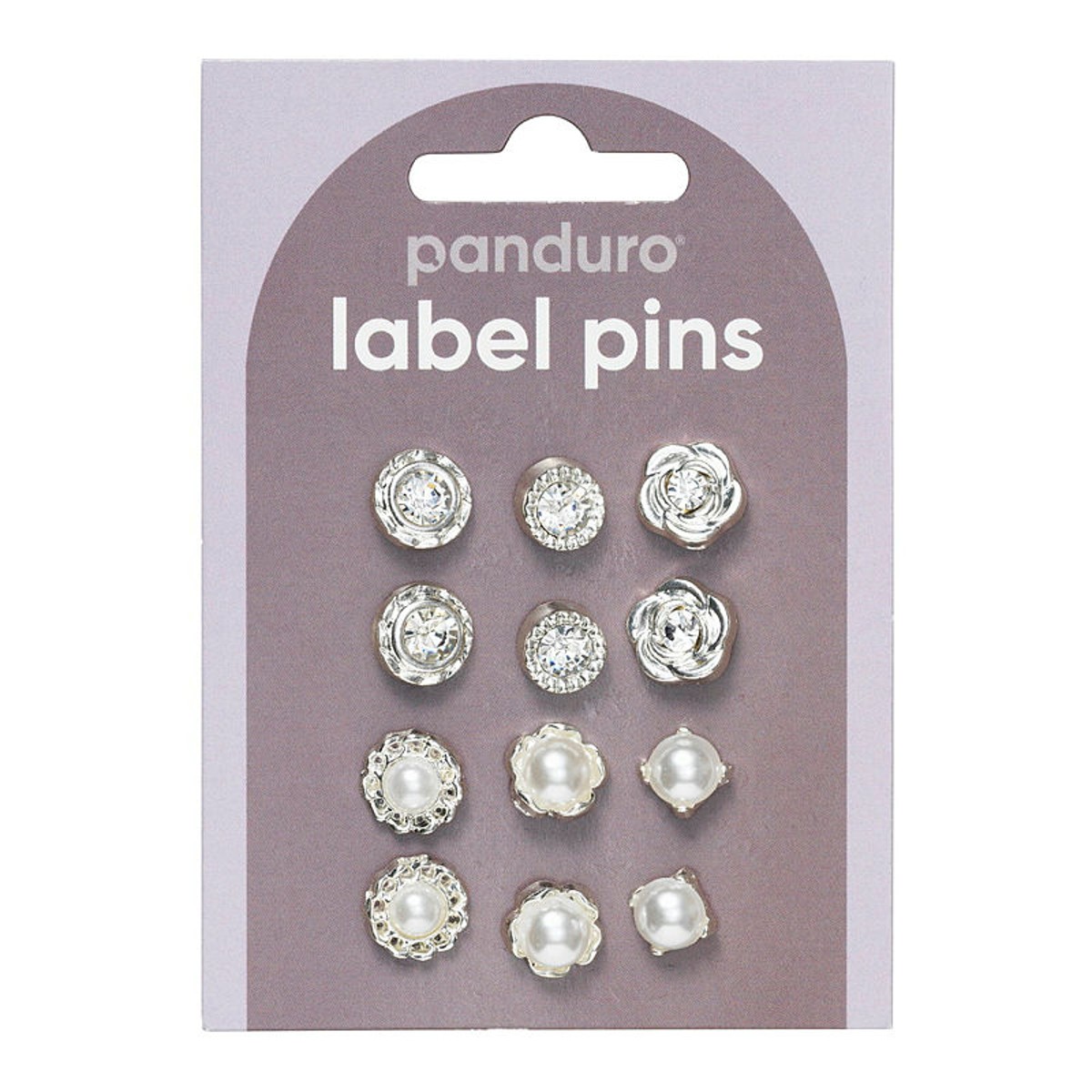 Broche pins - 12 stuks - zilverkleurig