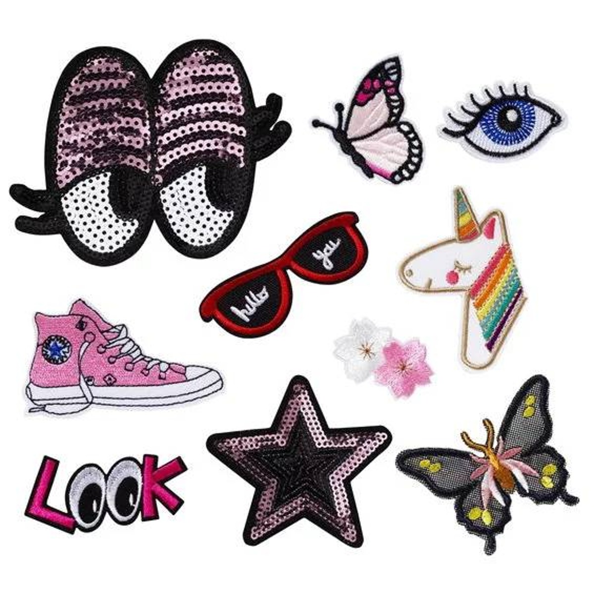 Iron-on plaatjes - 10 stuks - sweet summer