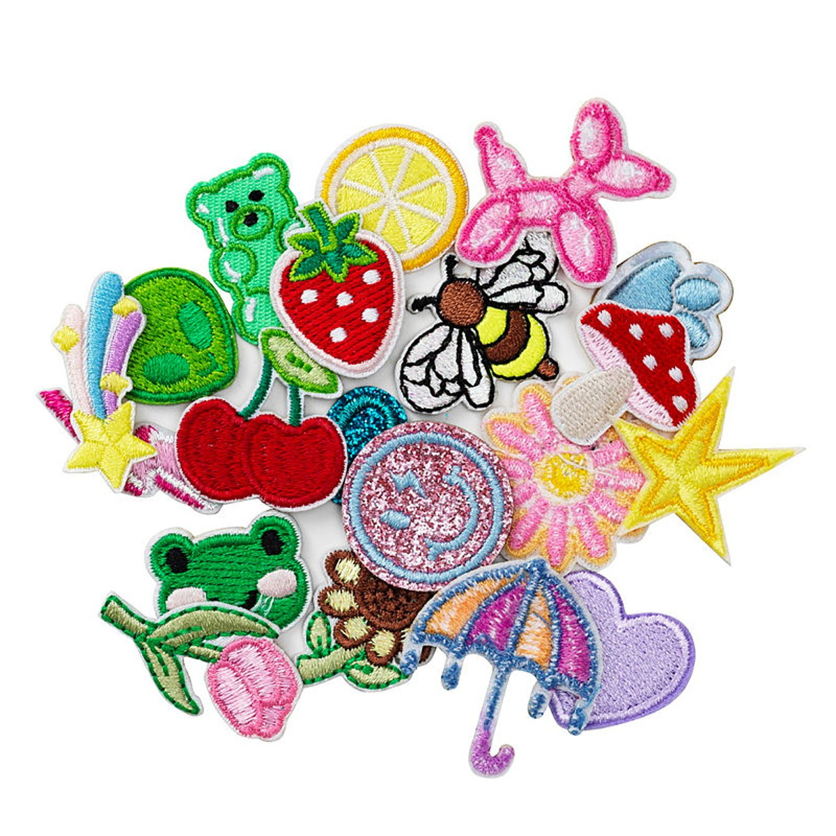 Iron-on plaatjes - 20 stuks - cute&fruity