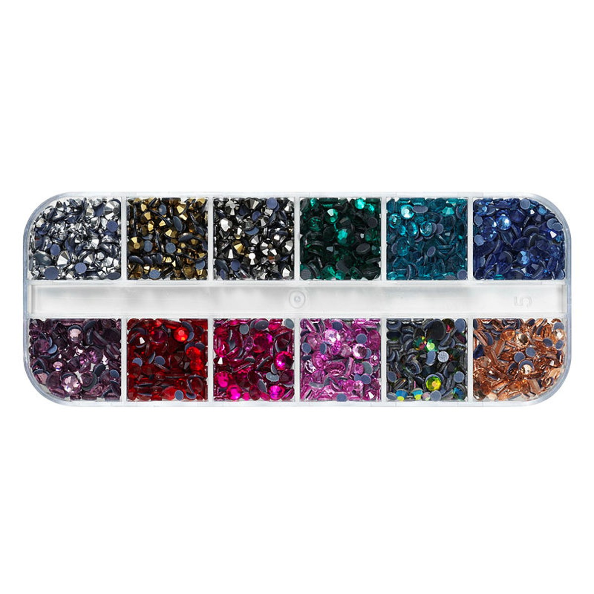 Strass steentjes - 1600 stuks - gekleurd