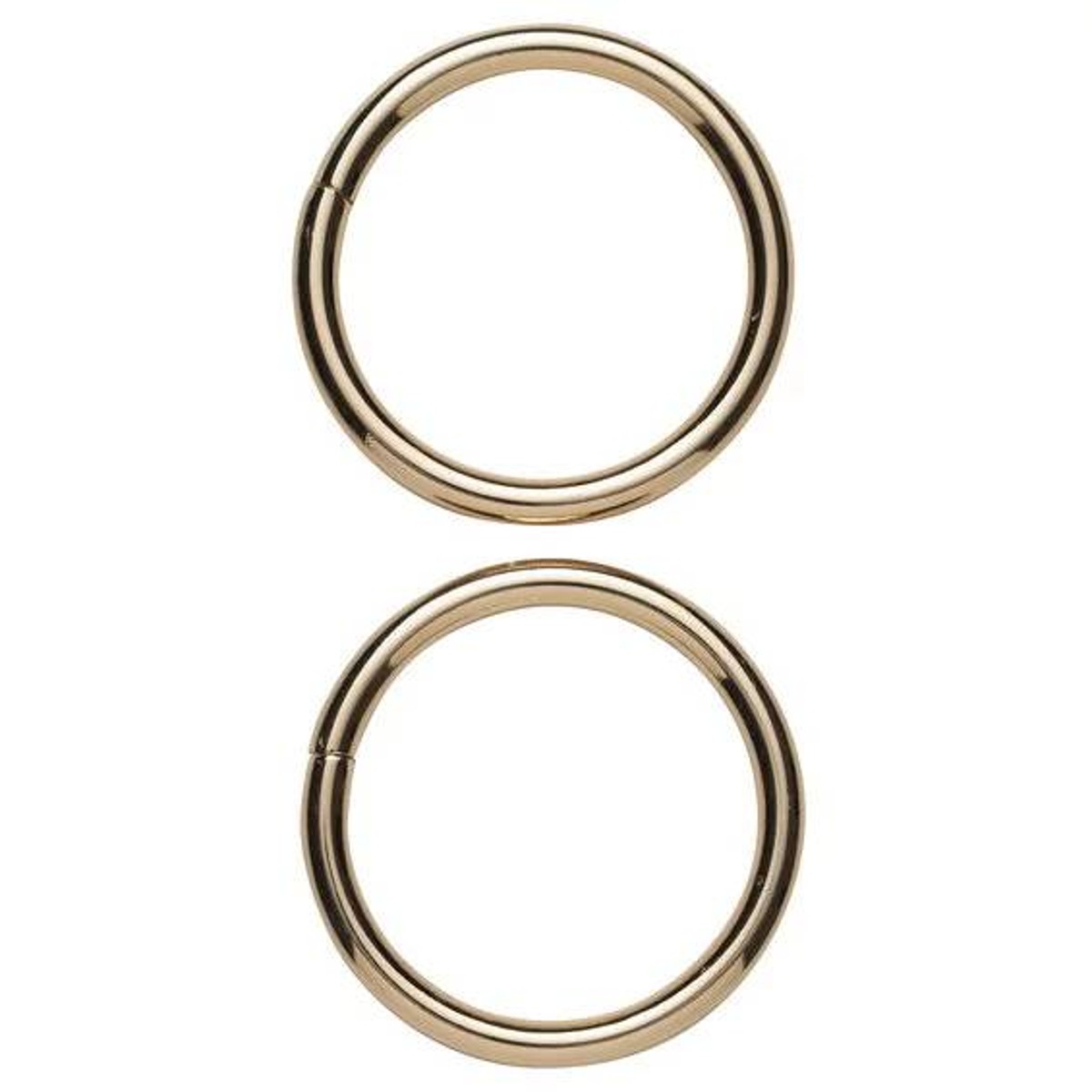 O-ringen - 4 cm - 2 stuks - goudkleurig