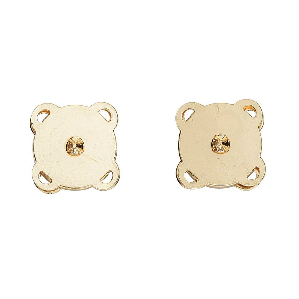 Metalen magnetische sluiting - 2 stuks - goudkleurig