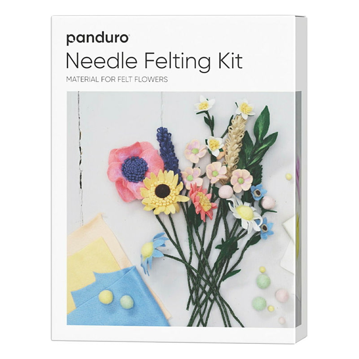 Panduro DIY kit - Needle Felted Flowers