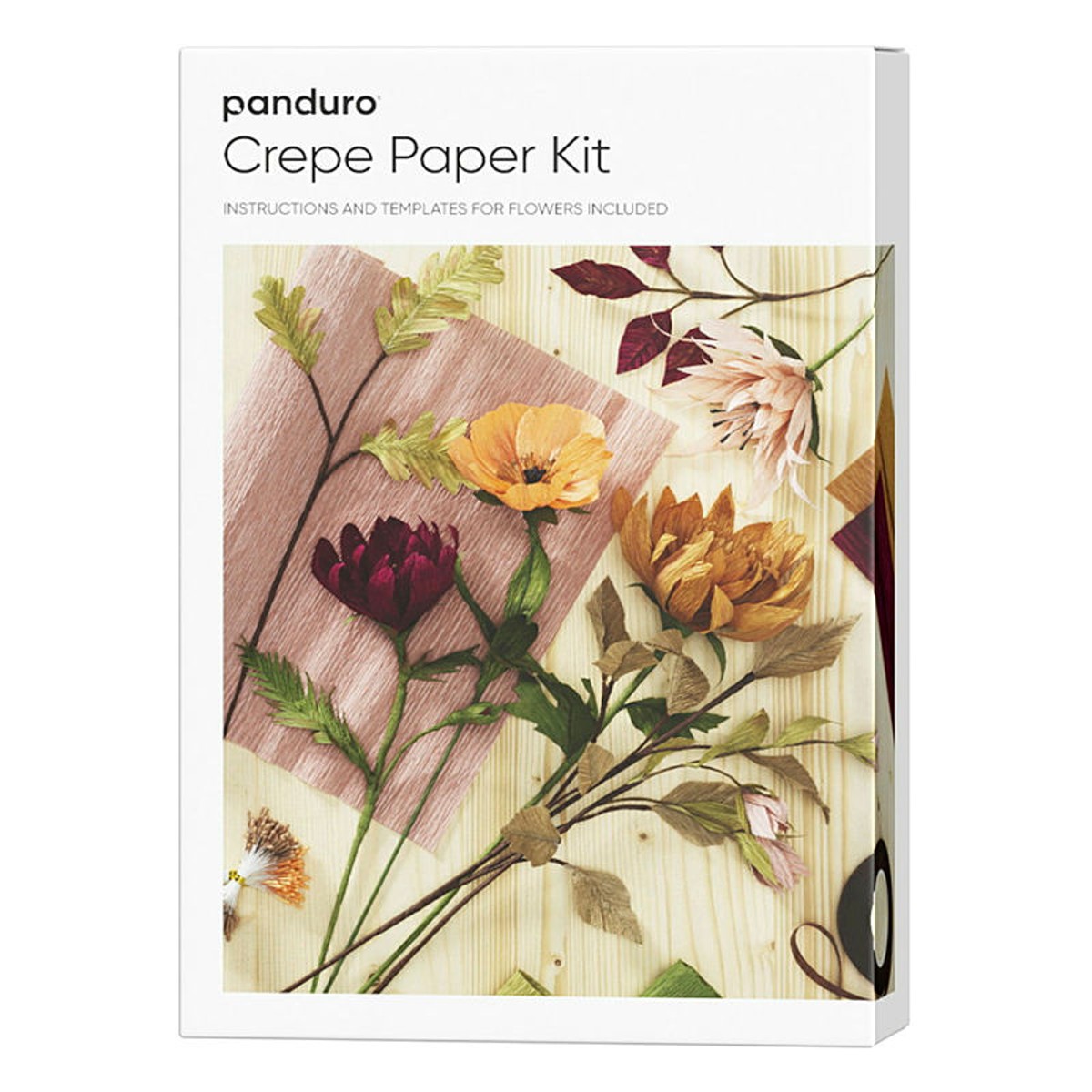 Panduro DIY kit - Autumn Crepe Paper Flowers