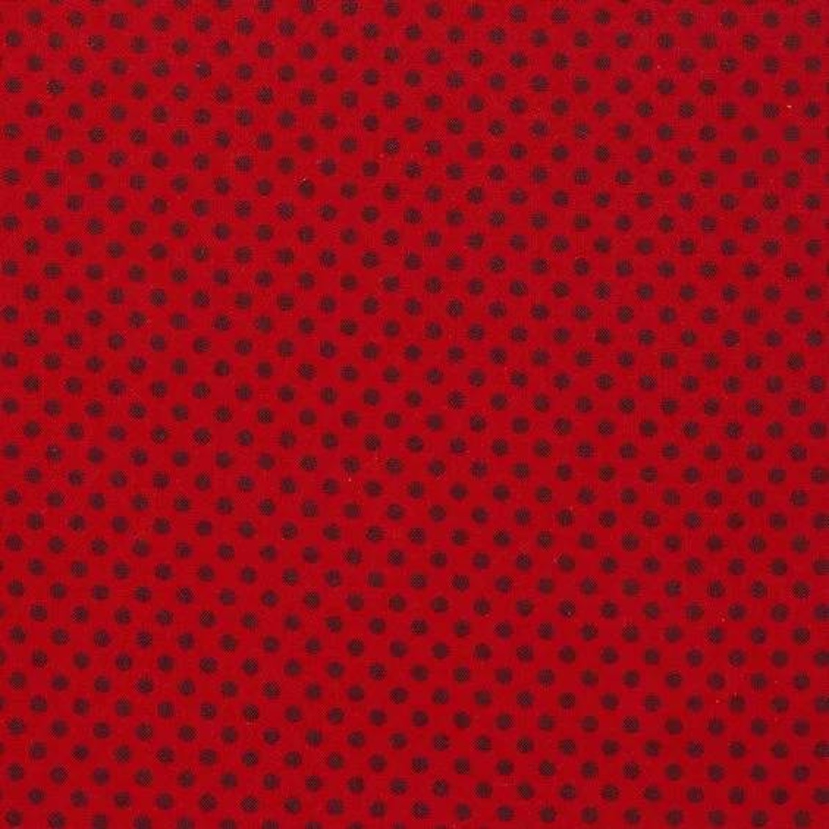 Stof katoen - 100x145 cm - dotty rood