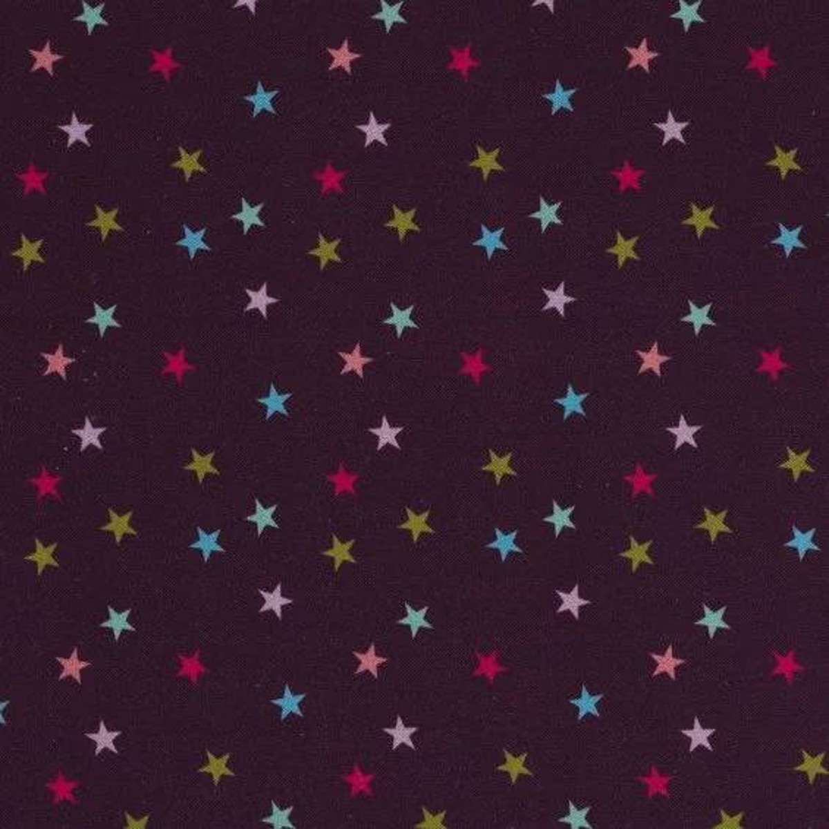 Stof katoen - 100x145 cm - colored stars