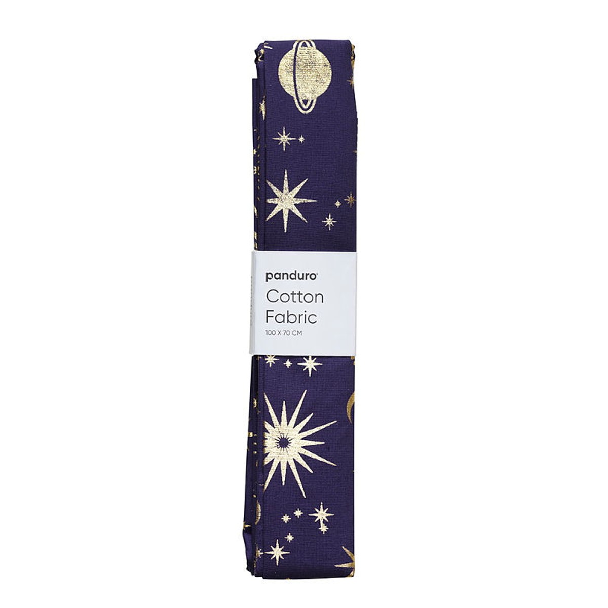 Stof katoen - 100 x 70 cm - space purple