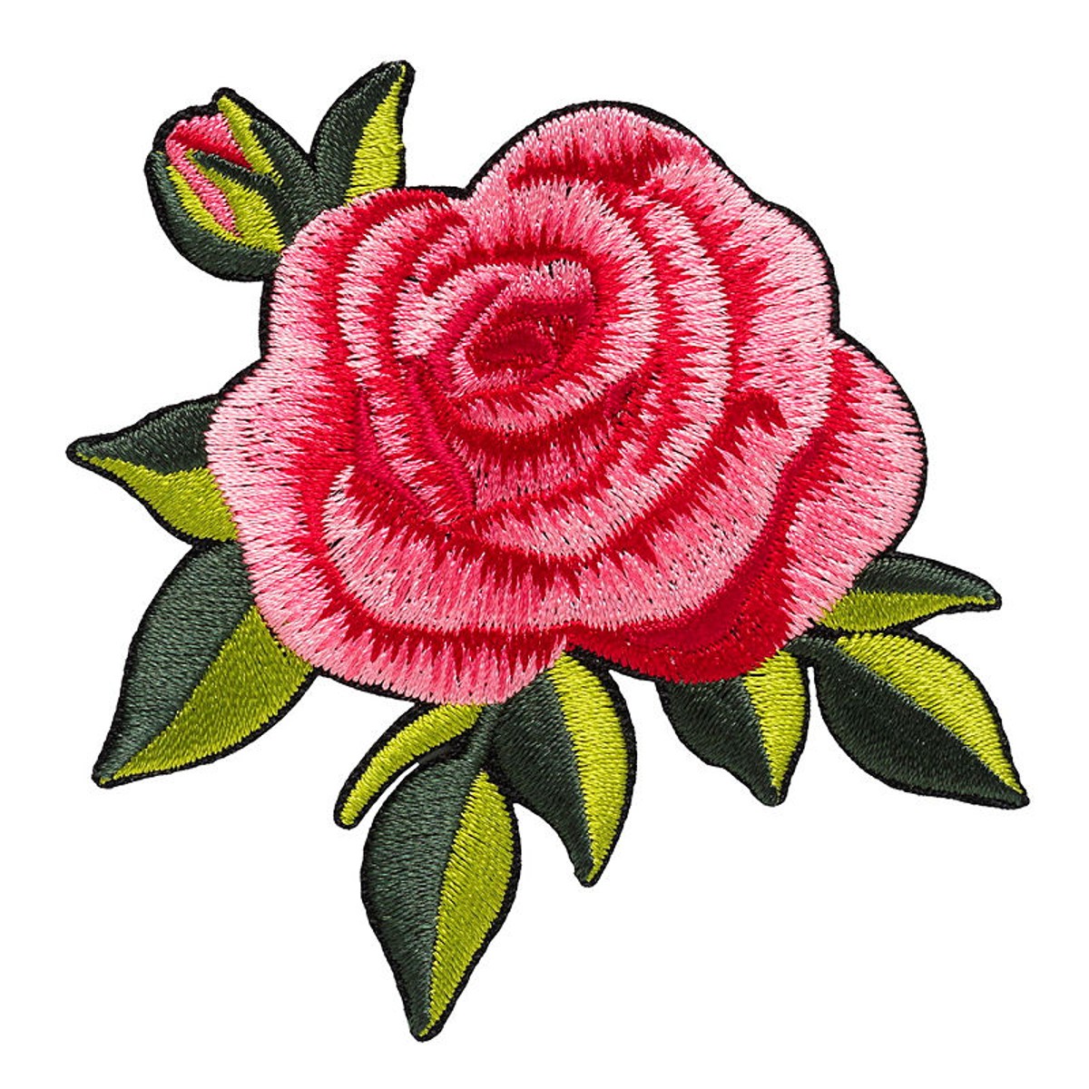 Iron-on plaatje - roze roos