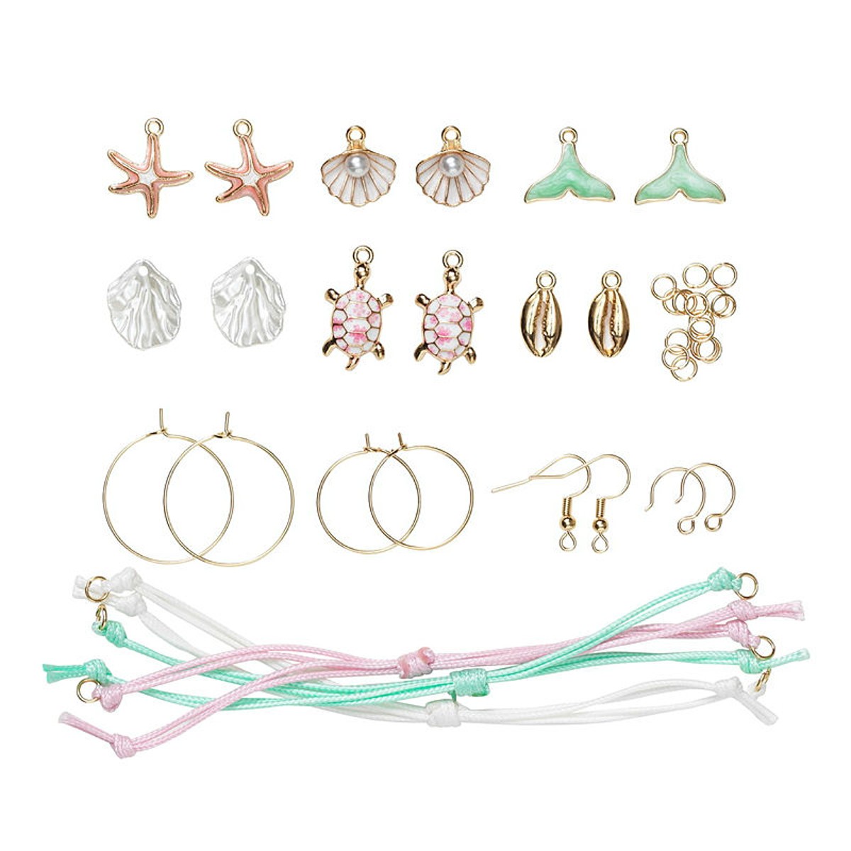 Sieraden set - armbanden&oorbellen - oceaan