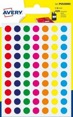 stickers - 8 mm - 7 kleuren